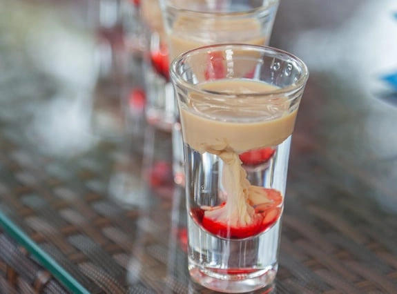 Recette Shooter Orgasme à la liqueur