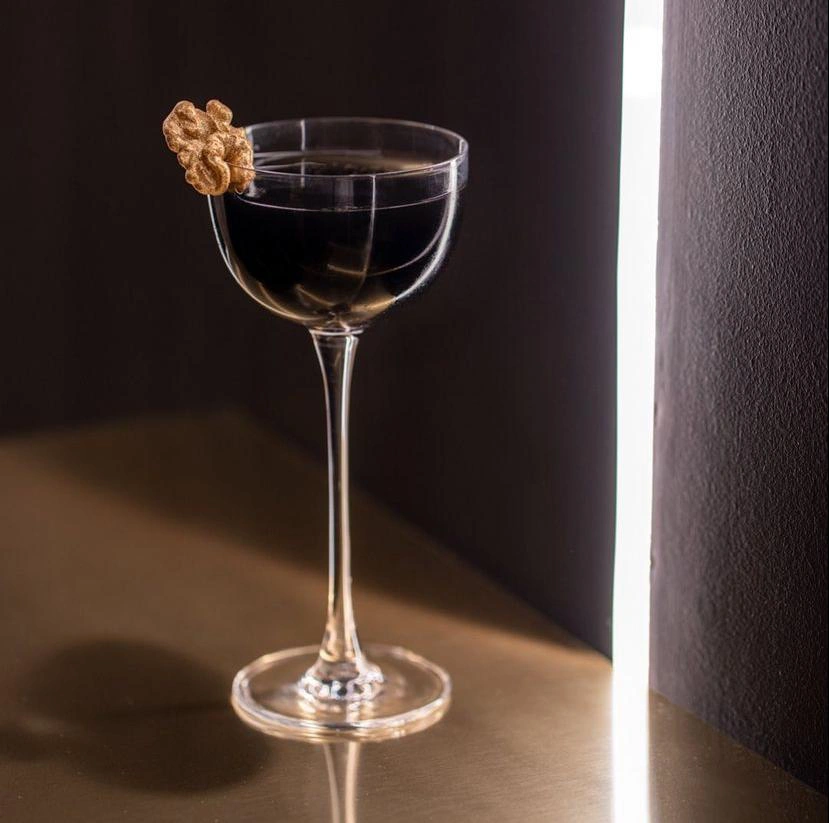 Marie Antoinette (Cognac, poire, pistache, citron vert, Fino, Pedro Ximenez)