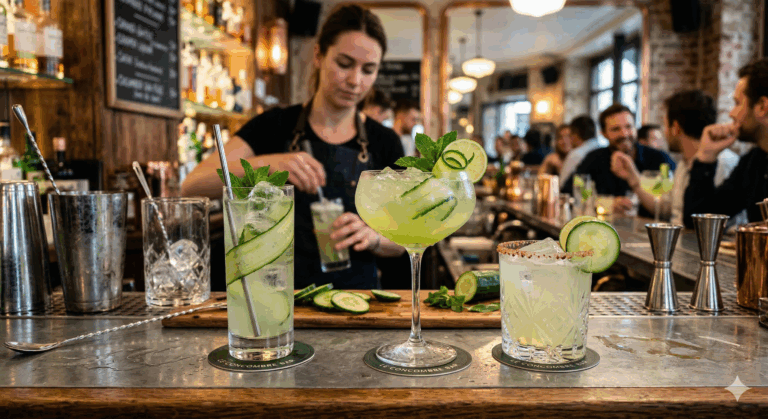 Cocktails avec concombre