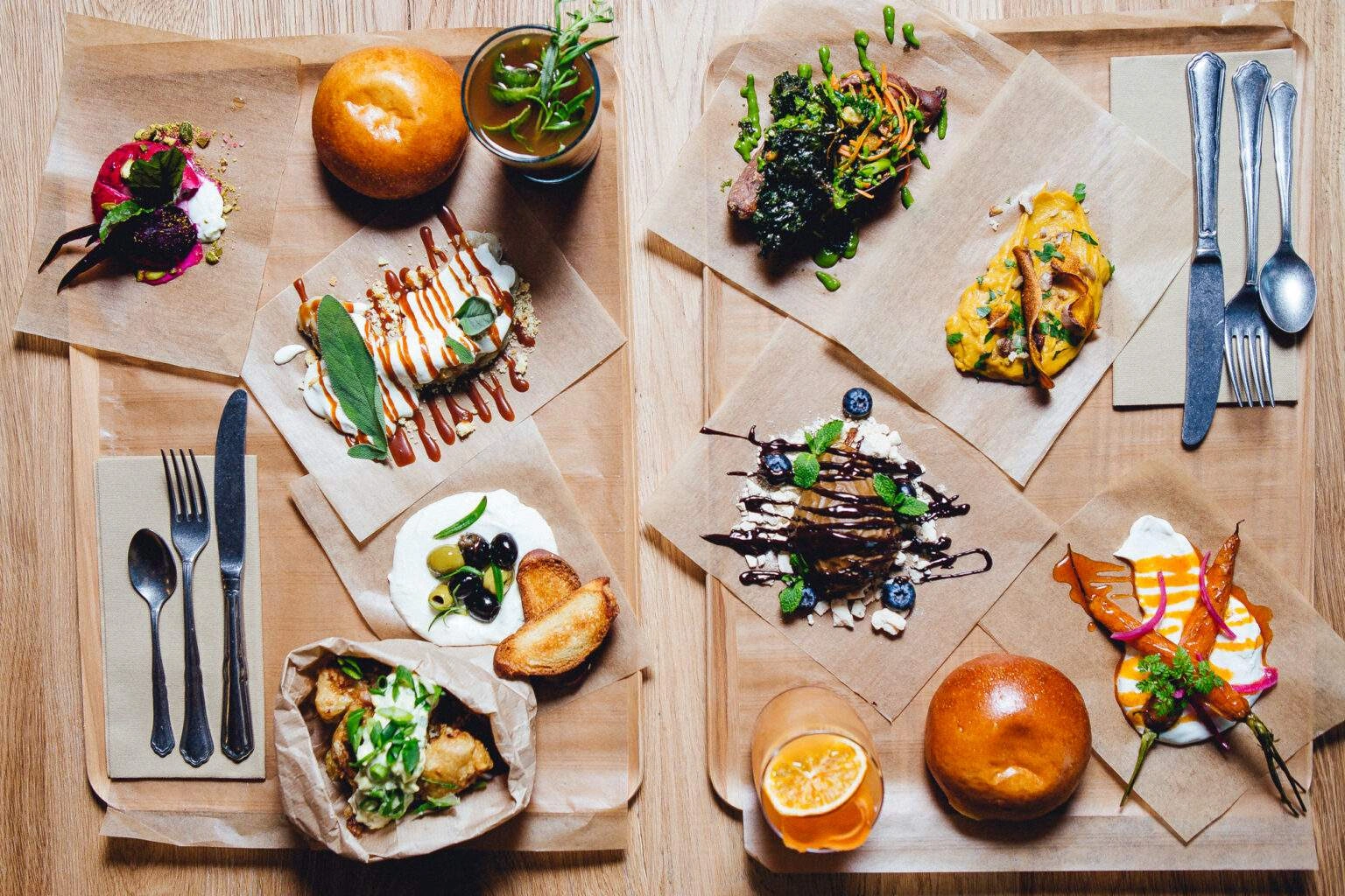 Présentation des plats à déguster chez Ora