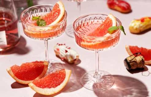 Recette Rose Pamplemousse au vin